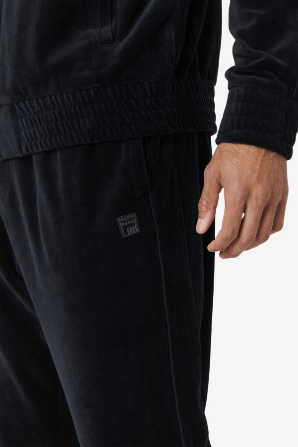 Black Deverall Velour Pant Fila