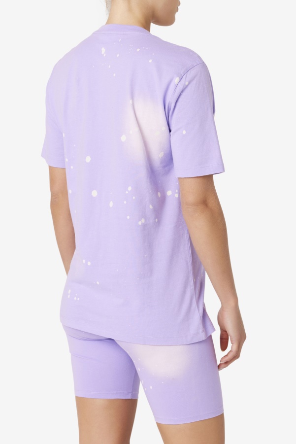 Alivia Tie Dye Tee Fila Viola Tie Dye