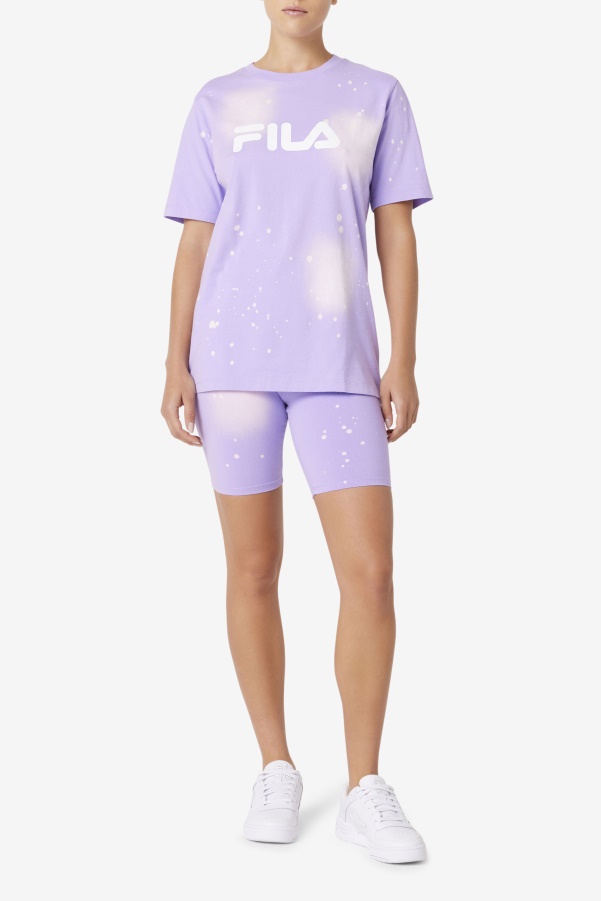 Alivia Tie Dye Tee Fila Viola Tie Dye