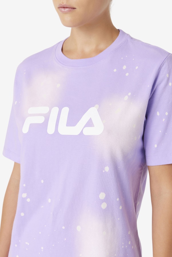 Alivia Tie Dye Tee Fila Viola Tie Dye