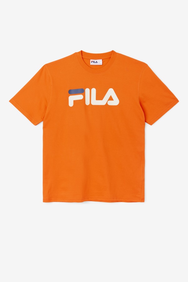 Men's Eagle Tee Cherry Tomato/Stone/Navy Fila