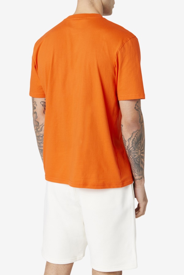 Men's Eagle Tee Cherry Tomato/Stone/Navy Fila