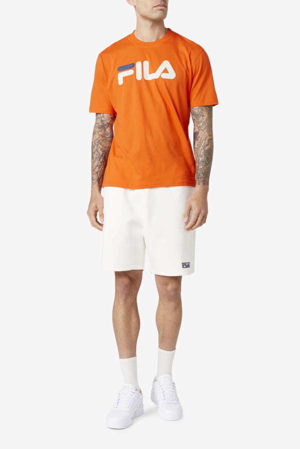 Men's Eagle Tee Cherry Tomato/Stone/Navy Fila