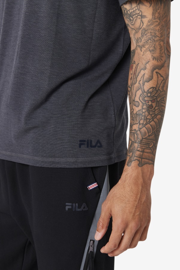 Fila Black Heather Commuter Tee