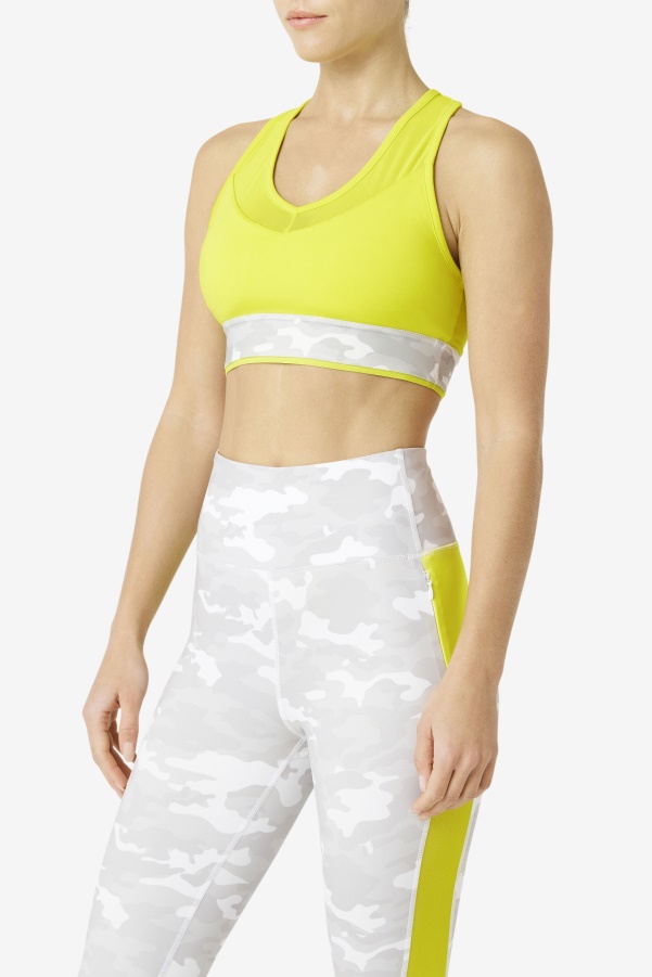 Fila Uplift Racerback Bra Top Sulphur