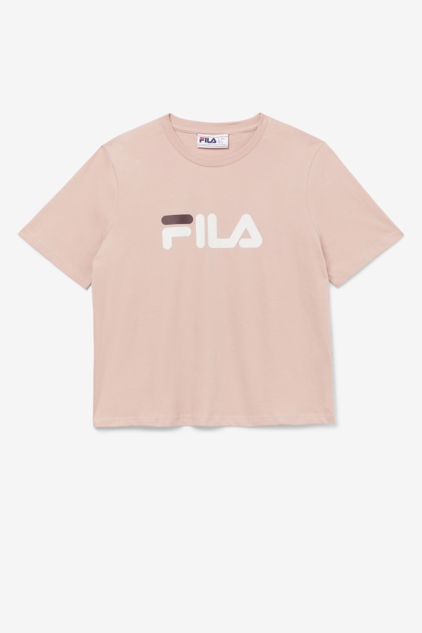 Fila miss eagle tee Rose/Turtle Dove/Mahaogany