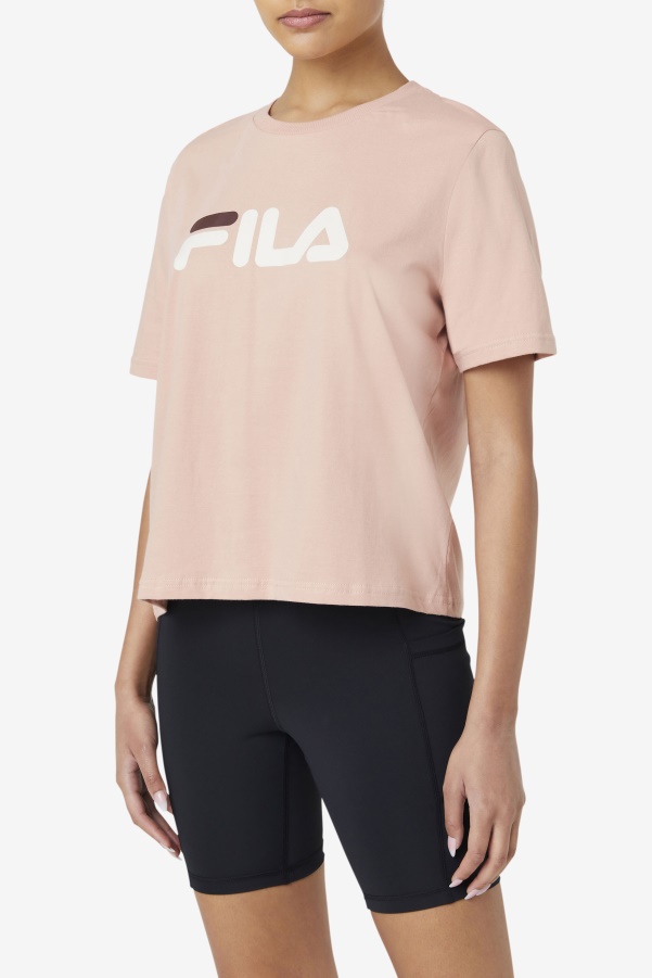 Fila miss eagle tee Rose/Turtle Dove/Mahaogany