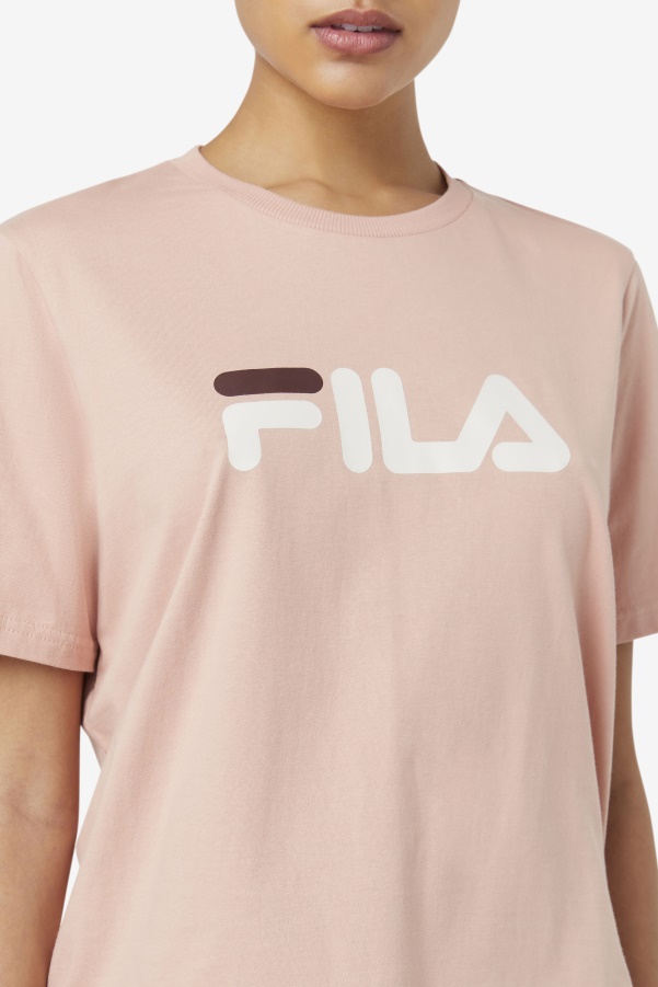 Fila miss eagle tee Rose/Turtle Dove/Mahaogany