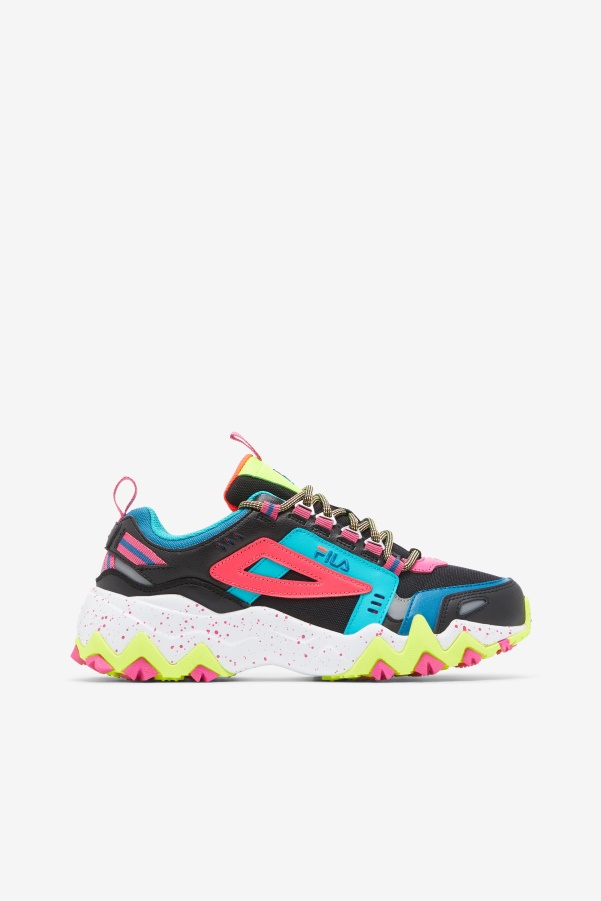 Women's Oakmont TR Black/Diva Pink/Yellow Fila