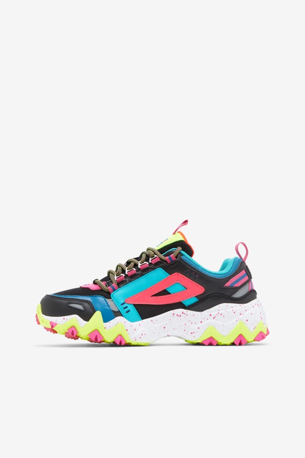 Women's Oakmont TR Black/Diva Pink/Yellow Fila