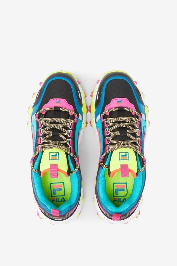 Women's Oakmont TR Black/Diva Pink/Yellow Fila