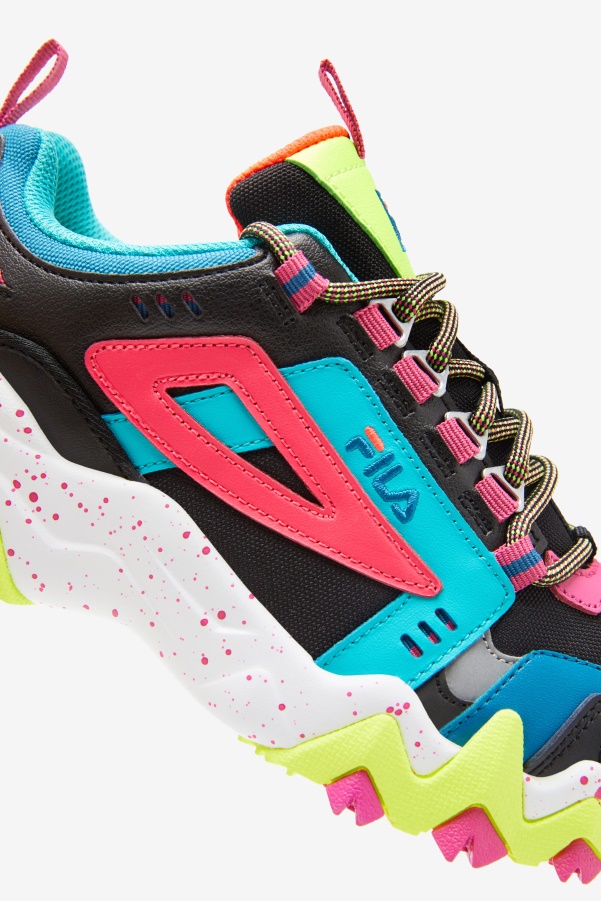 Women's Oakmont TR Black/Diva Pink/Yellow Fila