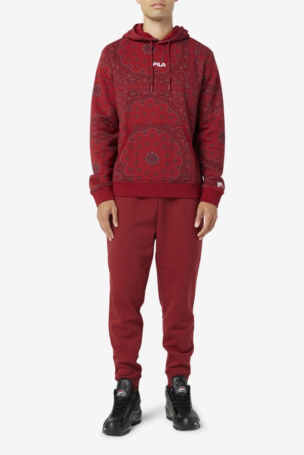 Rhubarb/Bandana Print Seneca Hoodie Fila