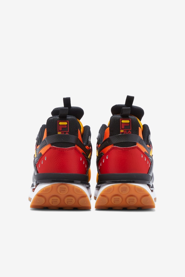 Black/Red/Gold Men's Sandenal Fila