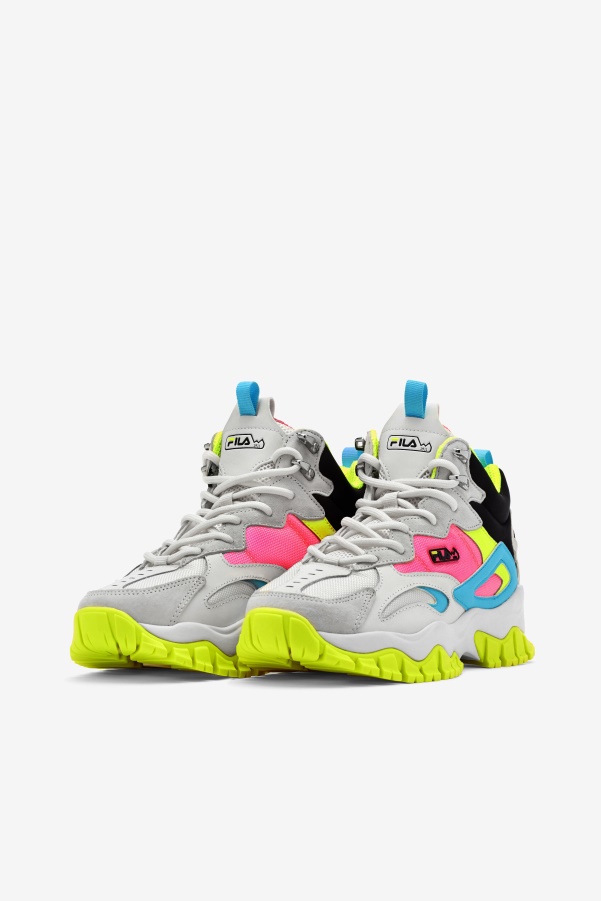 White/Black/Bluefish Fila Women's Ray Tracer TR 2 Mid