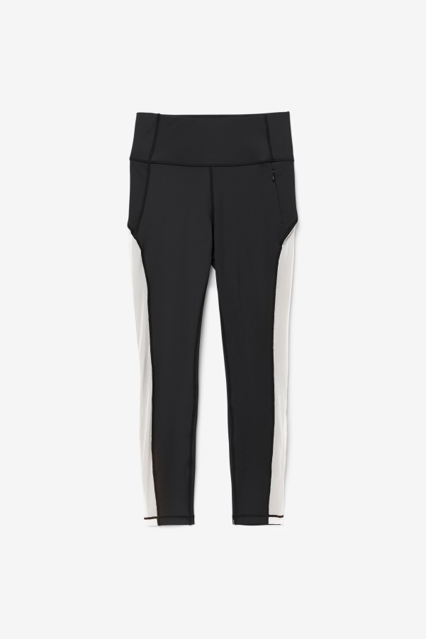 Fila Black/White Forza Contrast 7/8 Leggings