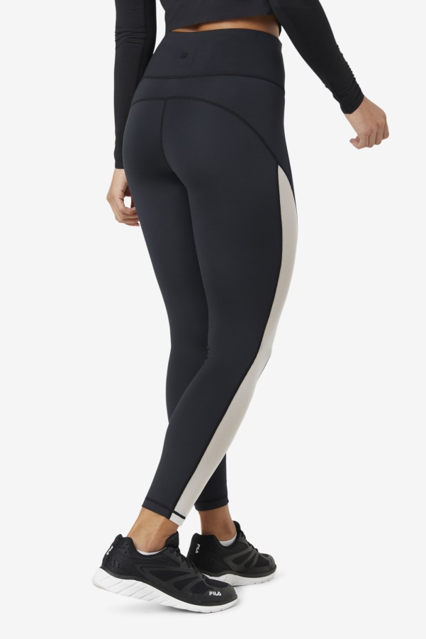 Fila Black/White Forza Contrast 7/8 Leggings