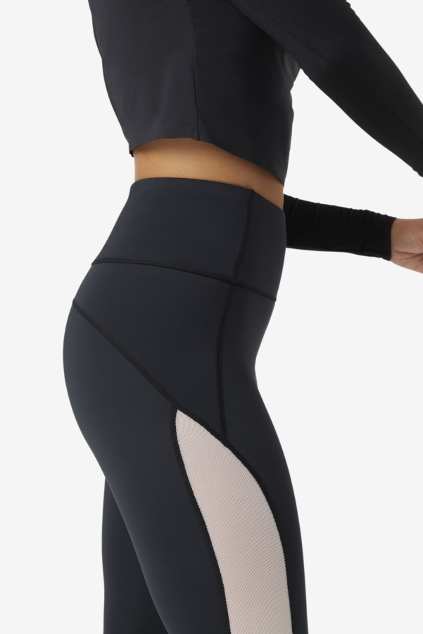 Fila Black/White Forza Contrast 7/8 Leggings