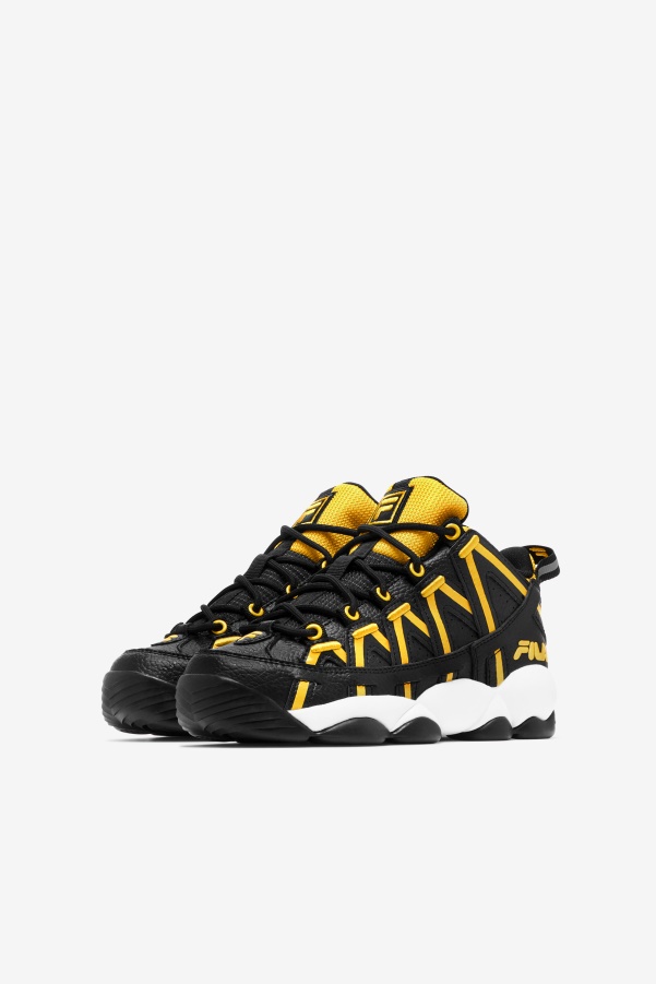Fila Big Kids' Stackhouse Spaghetti Black/Lemon/White