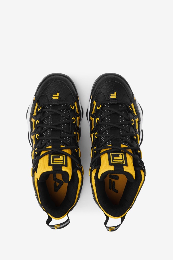 Fila Big Kids' Stackhouse Spaghetti Black/Lemon/White