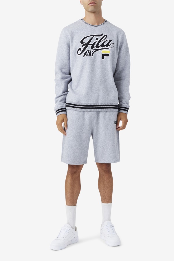 Light Grey Marl/Blue Spruce Fila Logan Short