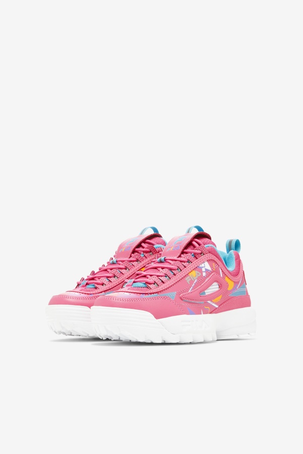 Fila Bubblegum/Blue/White Little Kids' Disruptor 2 Premium
