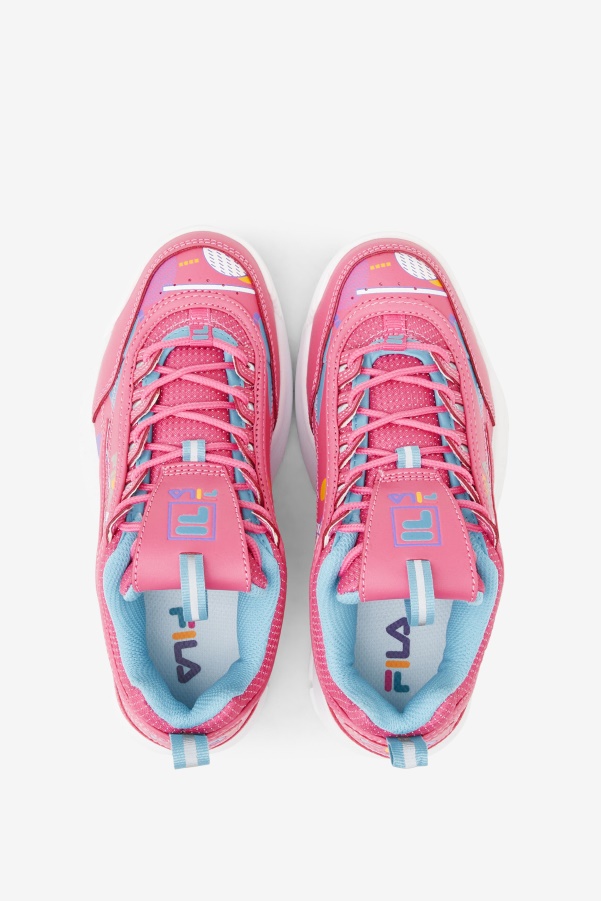 Fila Bubblegum/Blue/White Little Kids' Disruptor 2 Premium