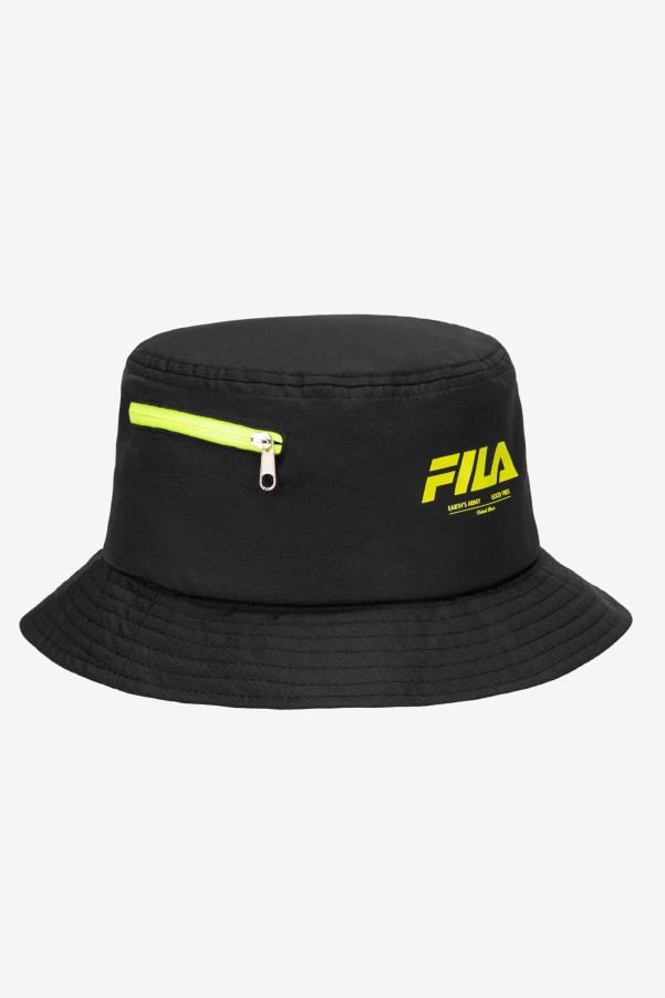 Fila Black Ripstop Bucket Hat