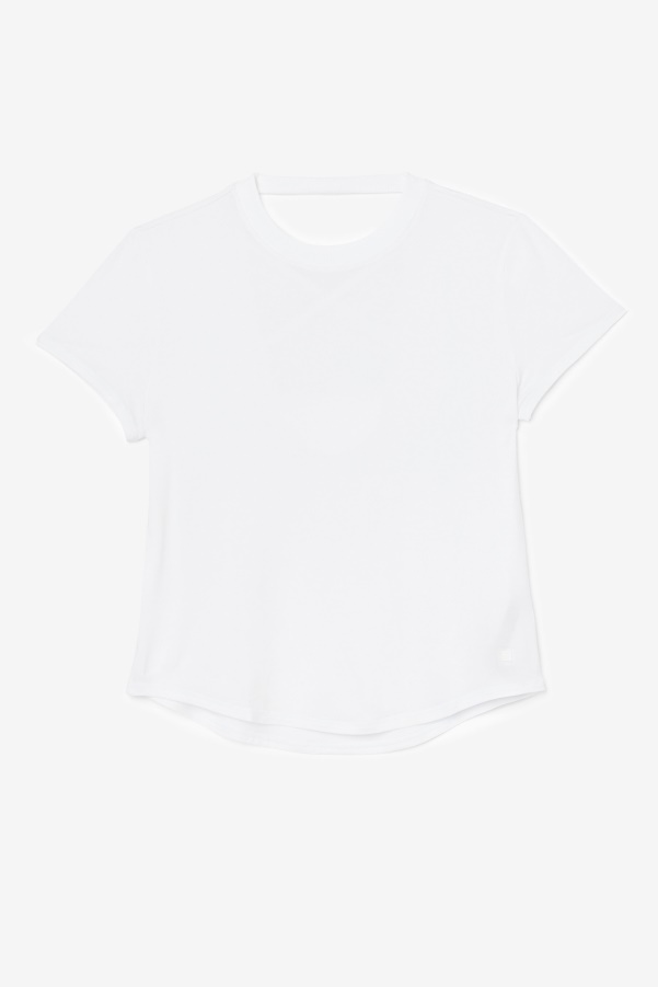 Fi-Lux Short Sleeve Top White Fila