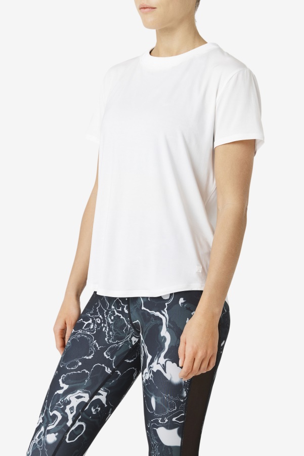 Fi-Lux Short Sleeve Top White Fila