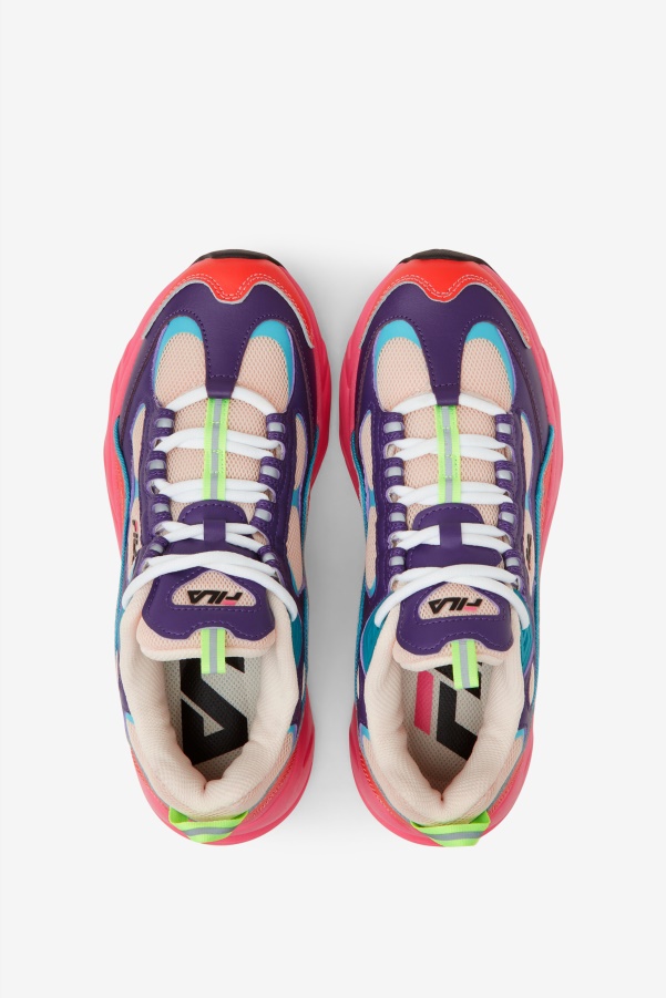 Fila Ecru/Purple/Camellia Rose Women's Trigate