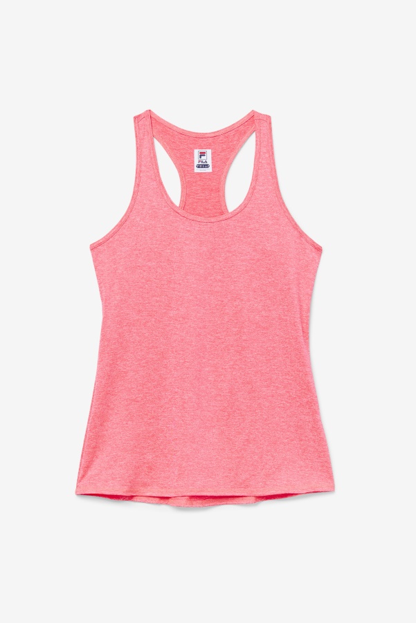 Diva Pink Heather Pickleball Racerback Tank Fila