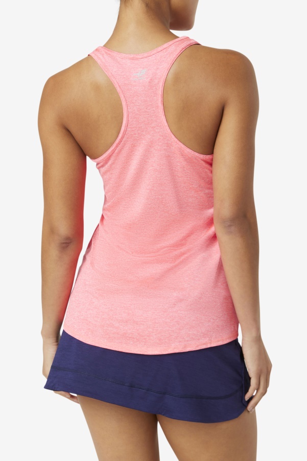 Diva Pink Heather Pickleball Racerback Tank Fila