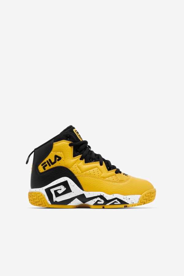 Lemon/Black/White Big Kids' Mb Fila