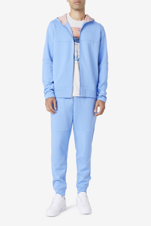 Fila Kayra Full Zip Hoodie Cornflower Blue/Coral Cloud
