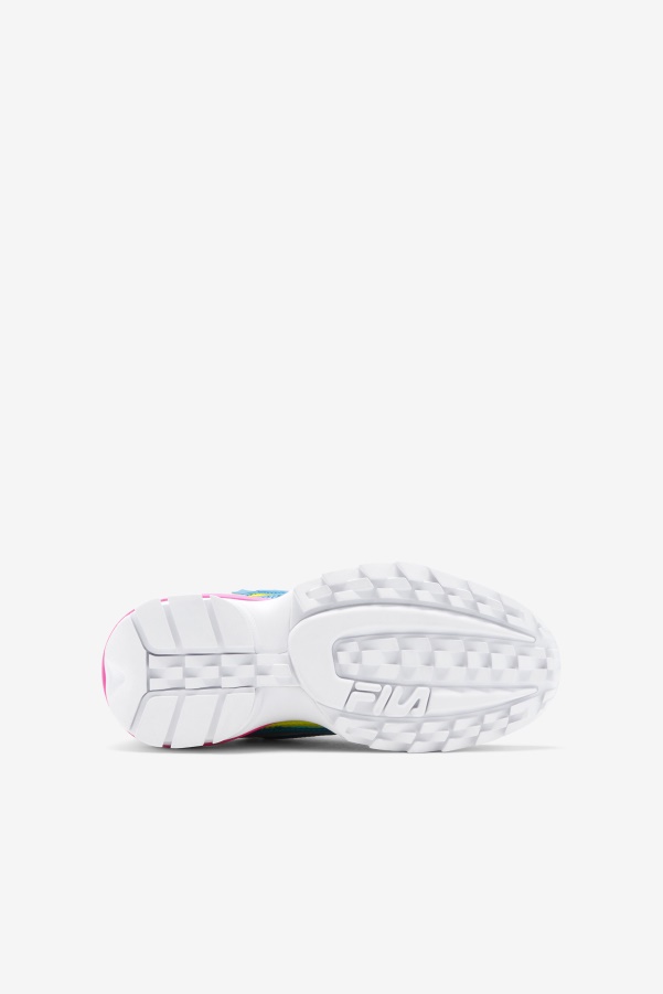 Yellow/Atomic Blue/Pink Little Kids' Disruptor 2 Exp Fila