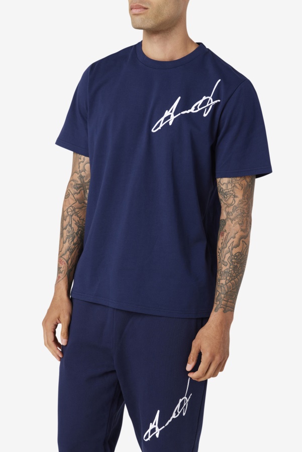 Fila Navy Grant Hill Cormac Tee