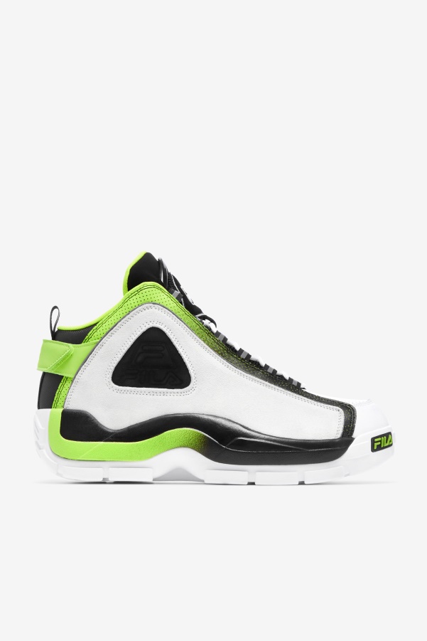 Men's Grant Hill 2 Fila White/Black/Acid Lime