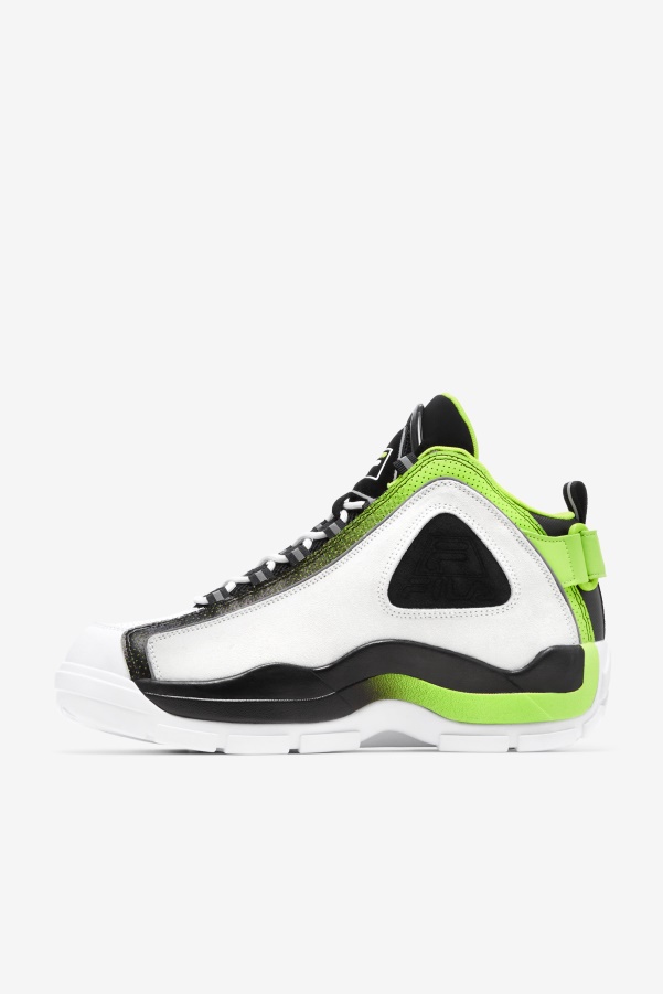 Men's Grant Hill 2 Fila White/Black/Acid Lime