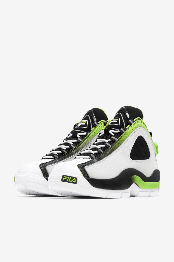Men's Grant Hill 2 Fila White/Black/Acid Lime