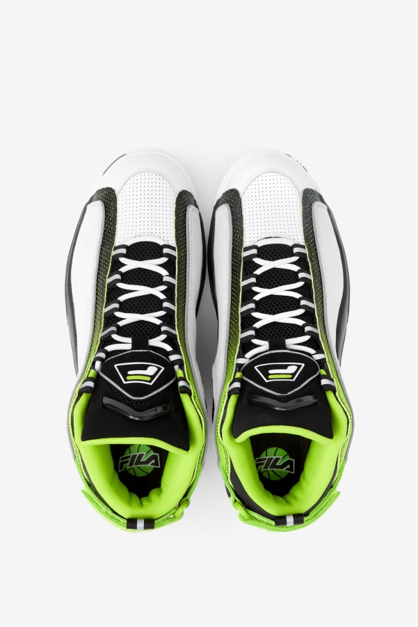Men's Grant Hill 2 Fila White/Black/Acid Lime