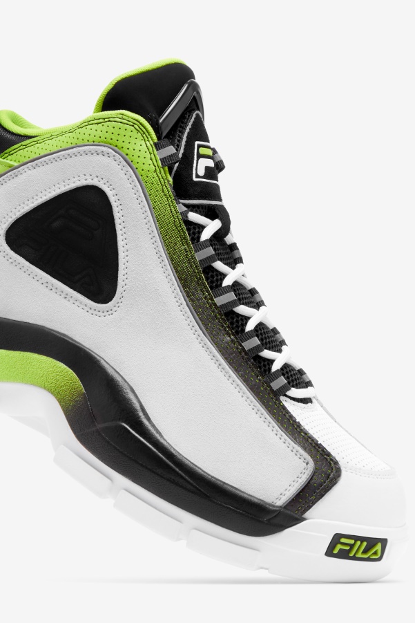 Men's Grant Hill 2 Fila White/Black/Acid Lime