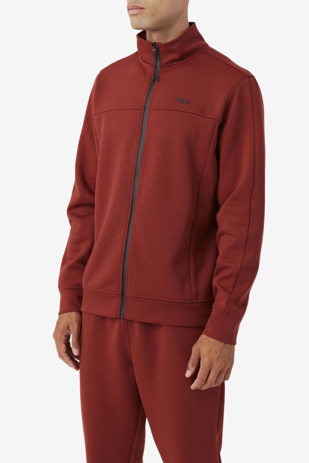 Gonal Zip Jacket Russet Brown/Black Fila