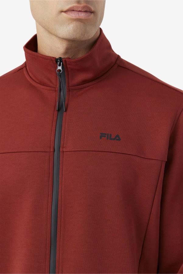 Gonal Zip Jacket Russet Brown/Black Fila