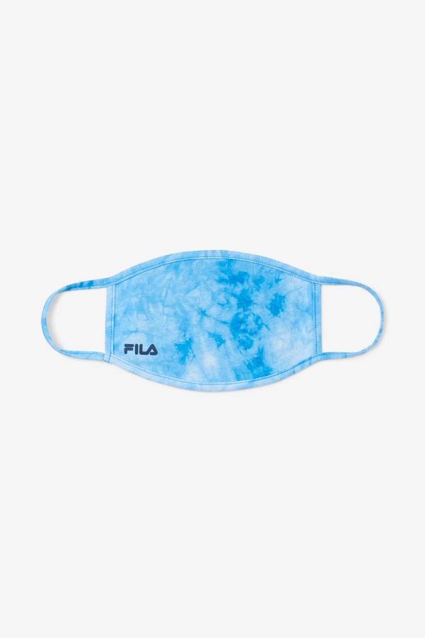 Light Blue Tie Dye Fila Light Blue Tie Dye Face Mask