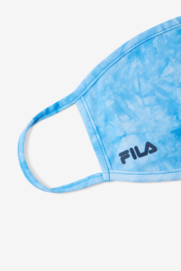 Light Blue Tie Dye Fila Light Blue Tie Dye Face Mask