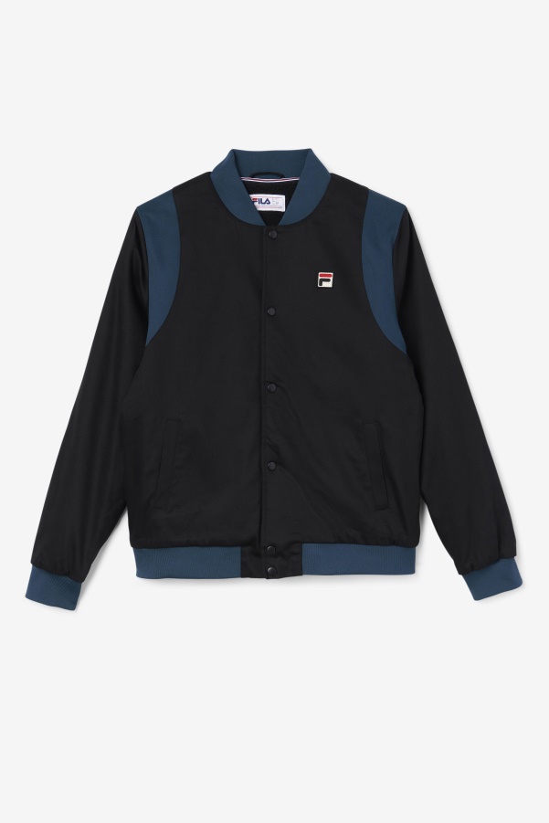 Black/Teal Cree Bomber Fila