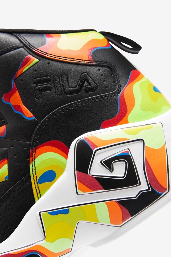 Fila Black/Red Orange/Red Men's MB