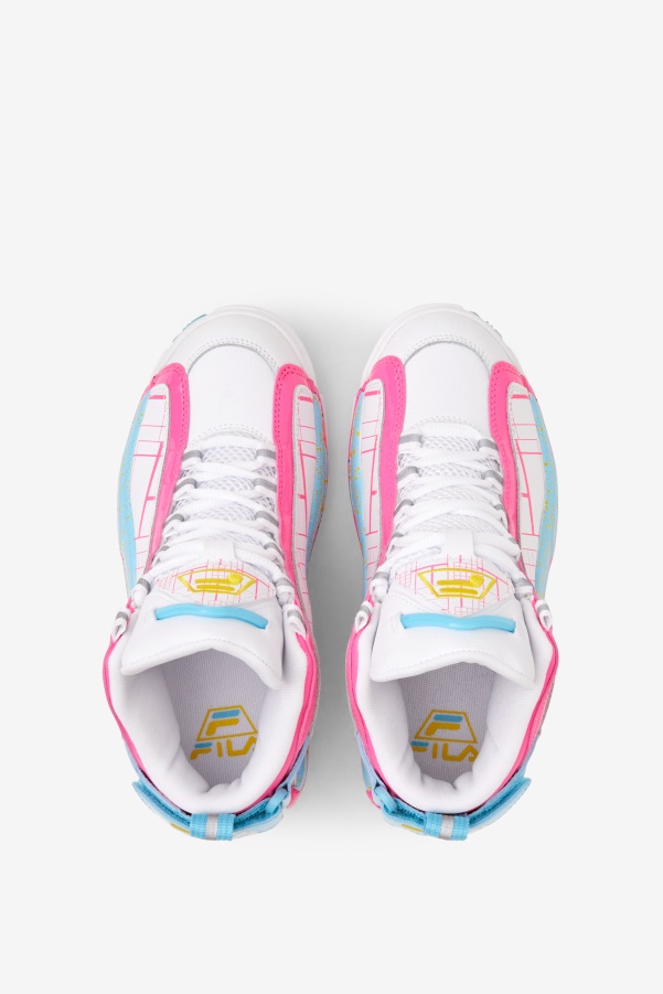 Little Kids' Grant Hill 2 Fila White/Pink/Bluefish