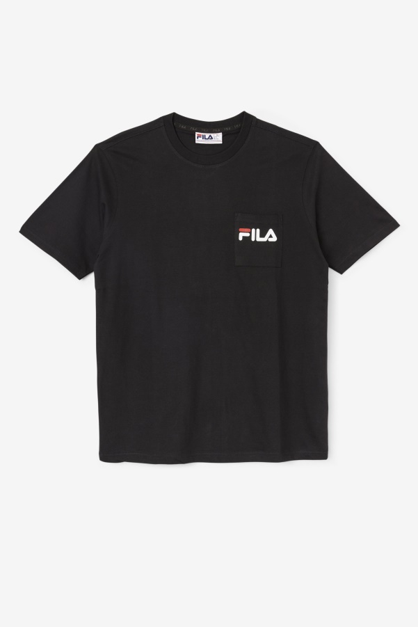 Fila Curtis Pocket Tee Black/White/June Bug